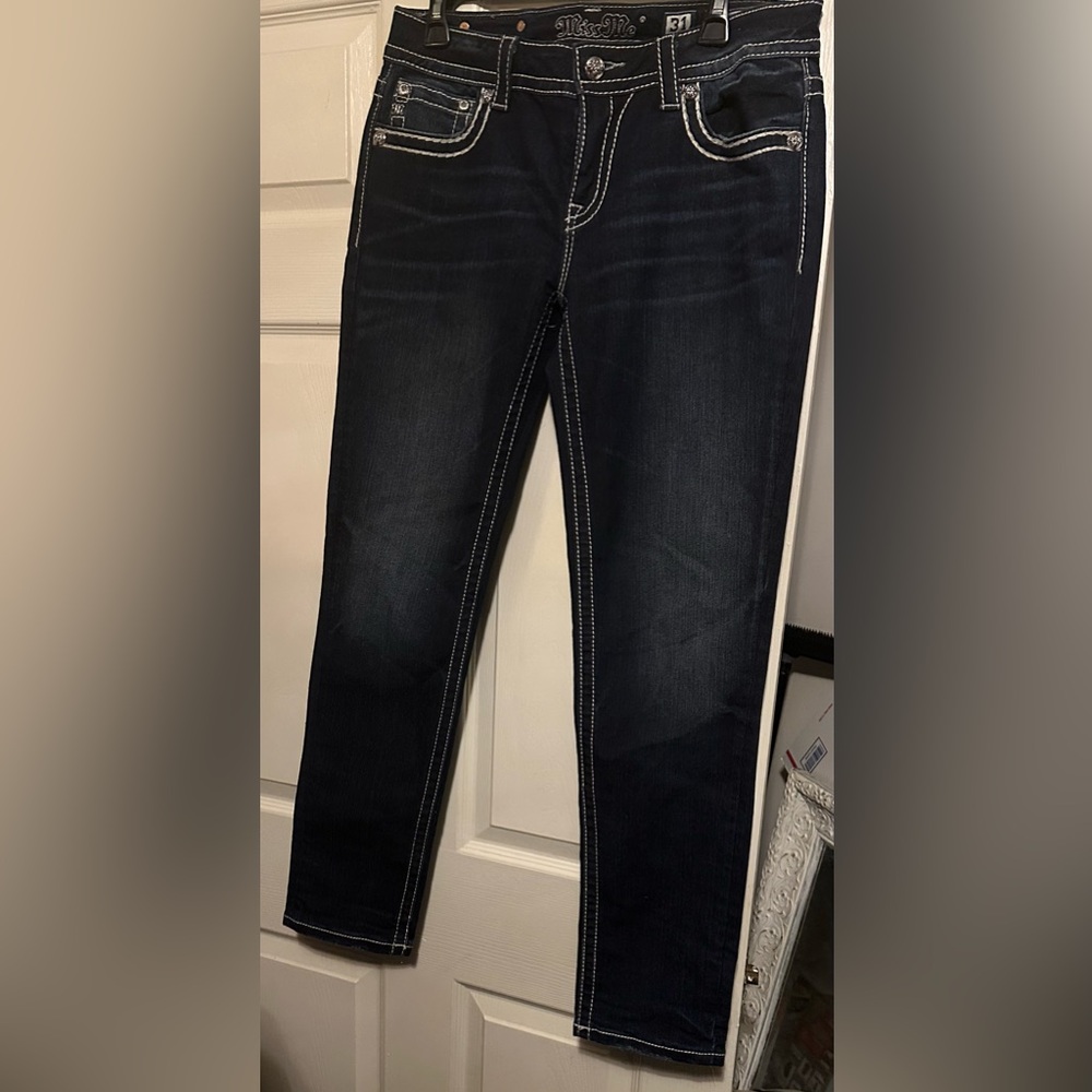 Miss Me Dark Wash Skinny Jeans